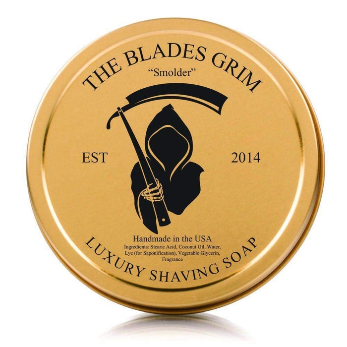 The Blades Grim Gold Luxury Shaving Soap - "Smolder"-